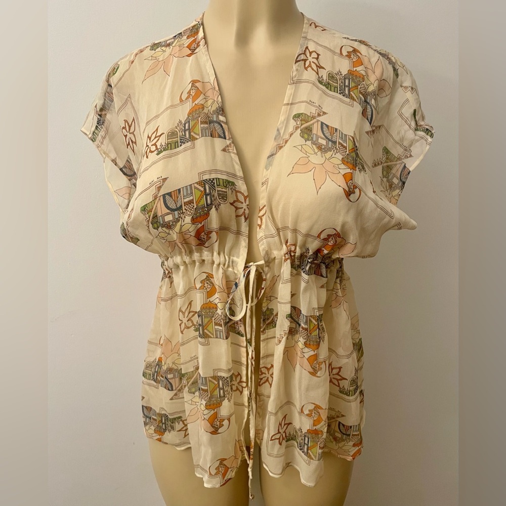 Erica Tanov open tunic top
